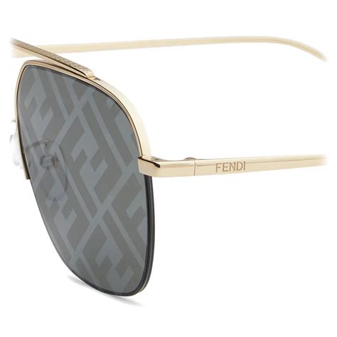 occhiali fendi oro|Occhiali aviator Fendi Travel in Oro .